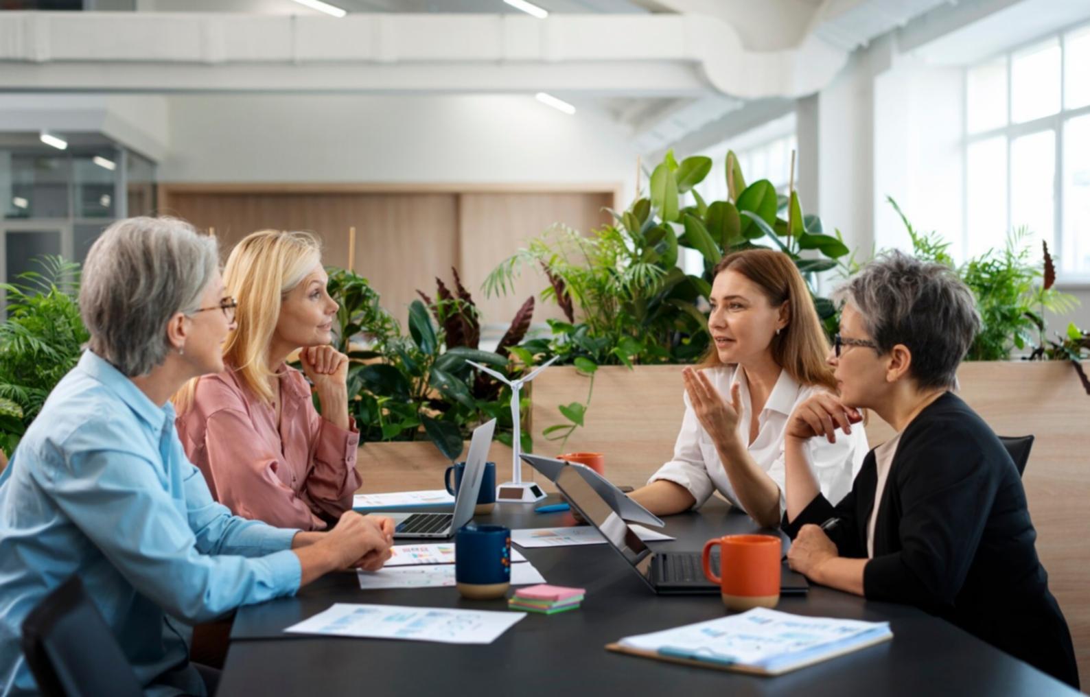 Financial research workspace with organized documents and analytical tools